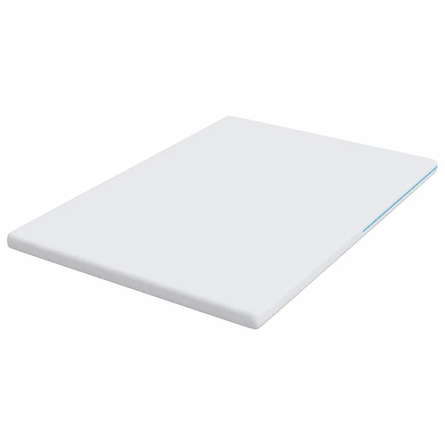 Surmatelas Blanc 140 x 190 cm Tissu jacquard - 5
