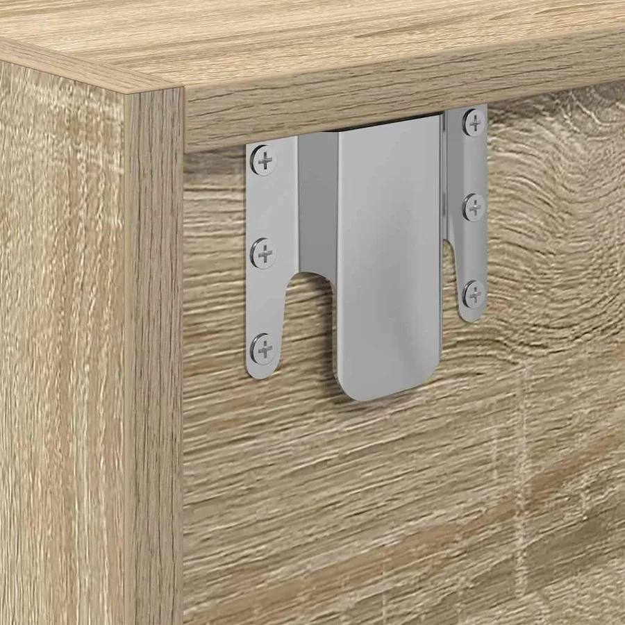 Meubles TV 2 pcs chêne sonoma 80x31x25,5 cm bois d'ingénierie - 12