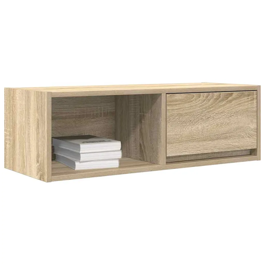 Meubles TV 2 pcs chêne sonoma 80x31x25,5 cm bois d'ingénierie - 4