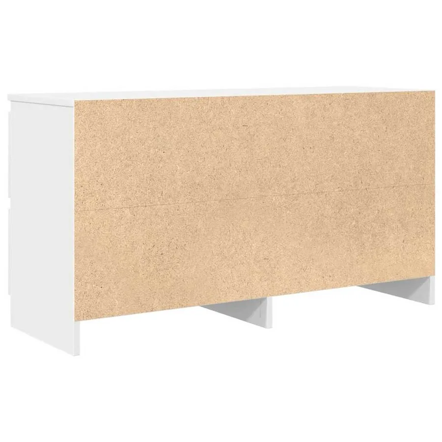 Meuble TV blanc 100x35x54 cm bois d'ingénierie - 8