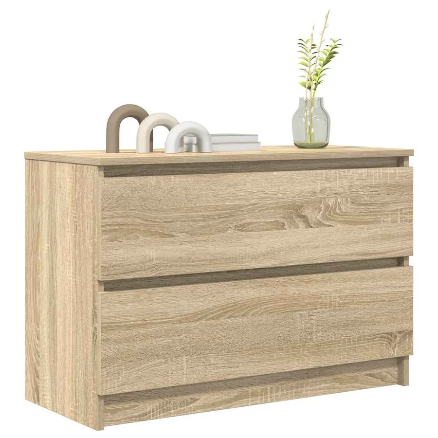 Meuble TV chêne sonoma 80x35x54 cm bois d'ingénierie - 4