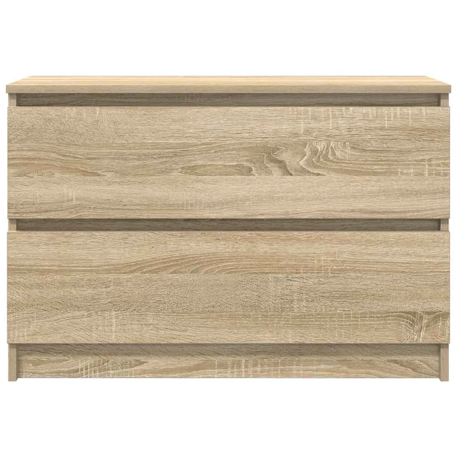 Meuble TV chêne sonoma 80x35x54 cm bois d'ingénierie - 6