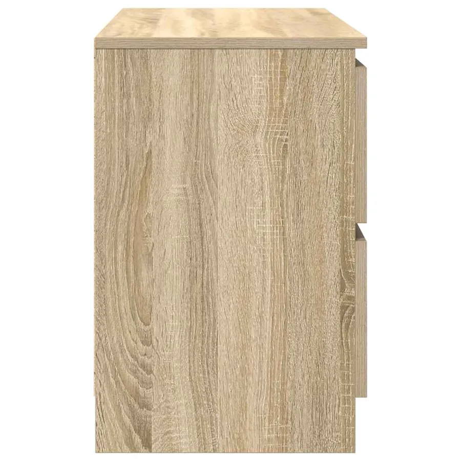 Meuble TV chêne sonoma 80x35x54 cm bois d'ingénierie - 7