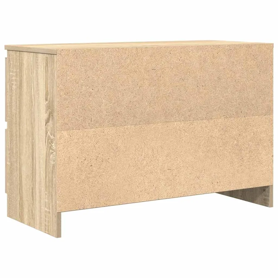 Meuble TV chêne sonoma 80x35x54 cm bois d'ingénierie - 8