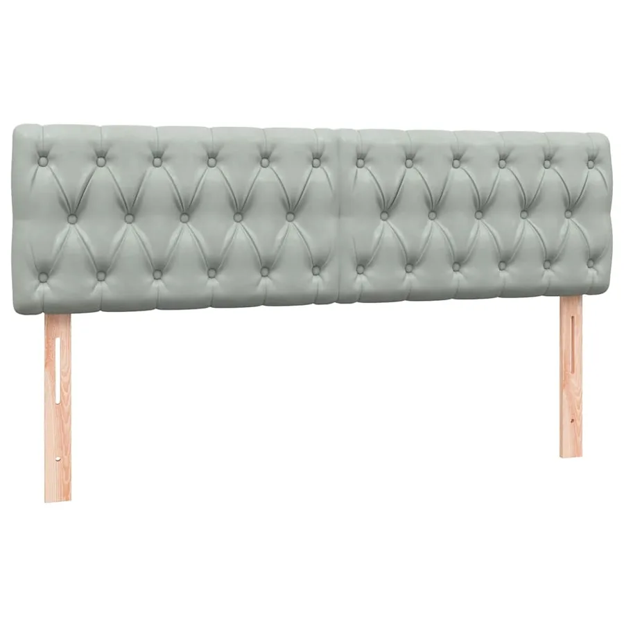 Sommier à lattes de lit et matelas gris clair 160x220cm velours - 8