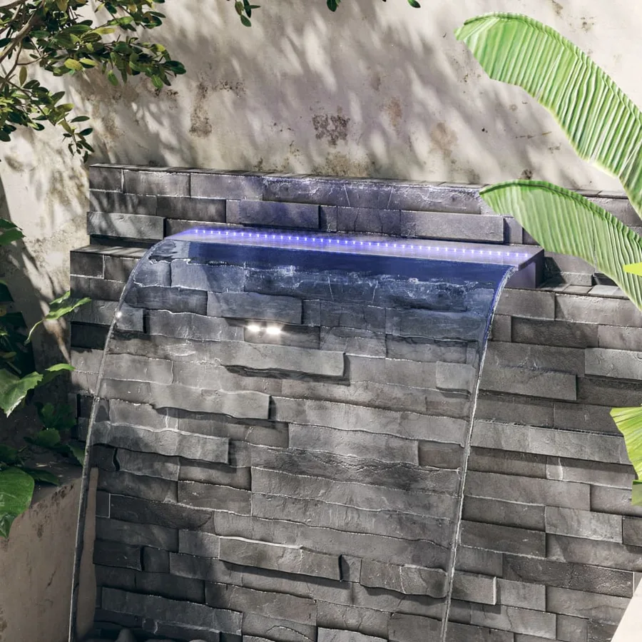 Déversoir pour cascade avec LED RVB Acrylique 108 cm - 4