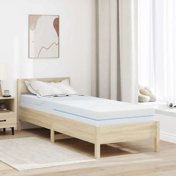 Matelas Moyennement ferme 80 x 200 cm Blanc