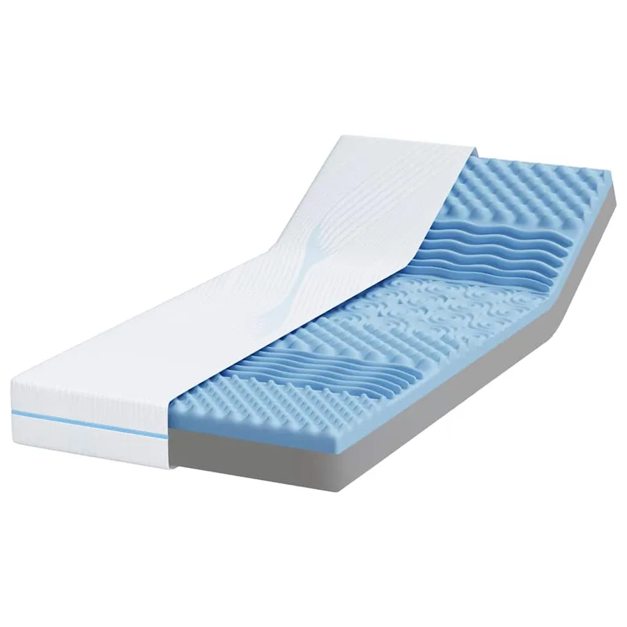 Matelas Moyennement ferme 80 x 200 cm Blanc - 3