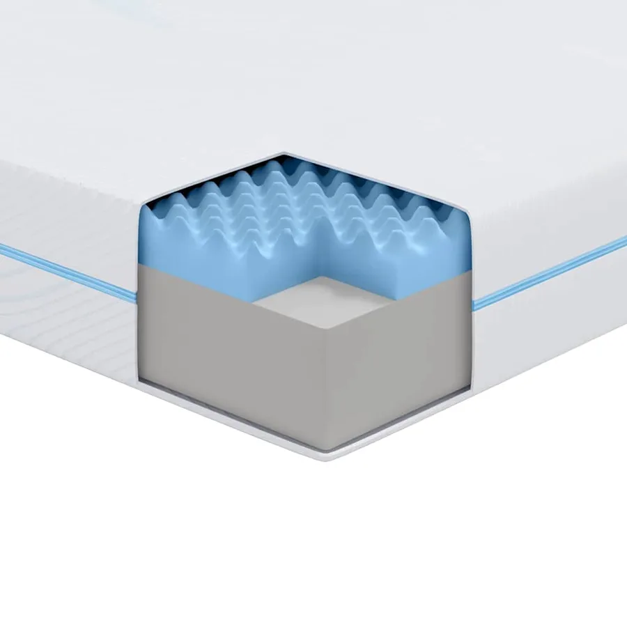 Matelas Moyennement ferme 80 x 200 cm Blanc - 8