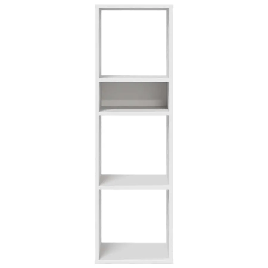 Bibliothèque blanc 34x31x112 cm bois d'ingénierie - 4
