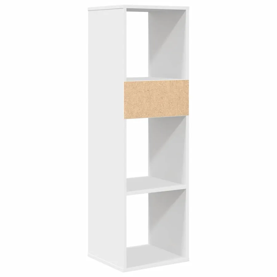 Bibliothèque blanc 34x31x112 cm bois d'ingénierie - 6