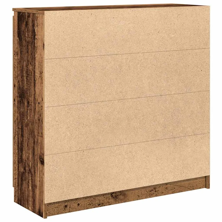Buffet avec tiroirs vieux bois 100,5x35x98,5 cm bois ingénierie - 8