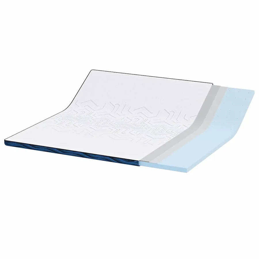 Surmatelas Blanc 180 x 200 cm Tissu jacquard - 4