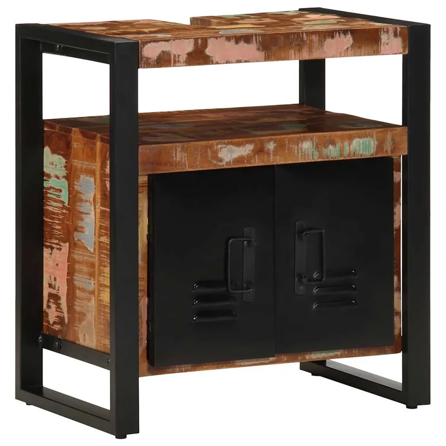 Armoire lavabo de salle de bain 55x35x60 cm - 14