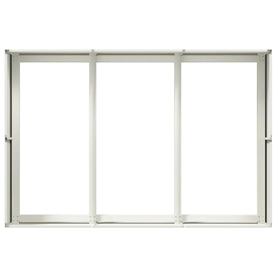 Jardinière blanc 120x80x40 cm acier - 5