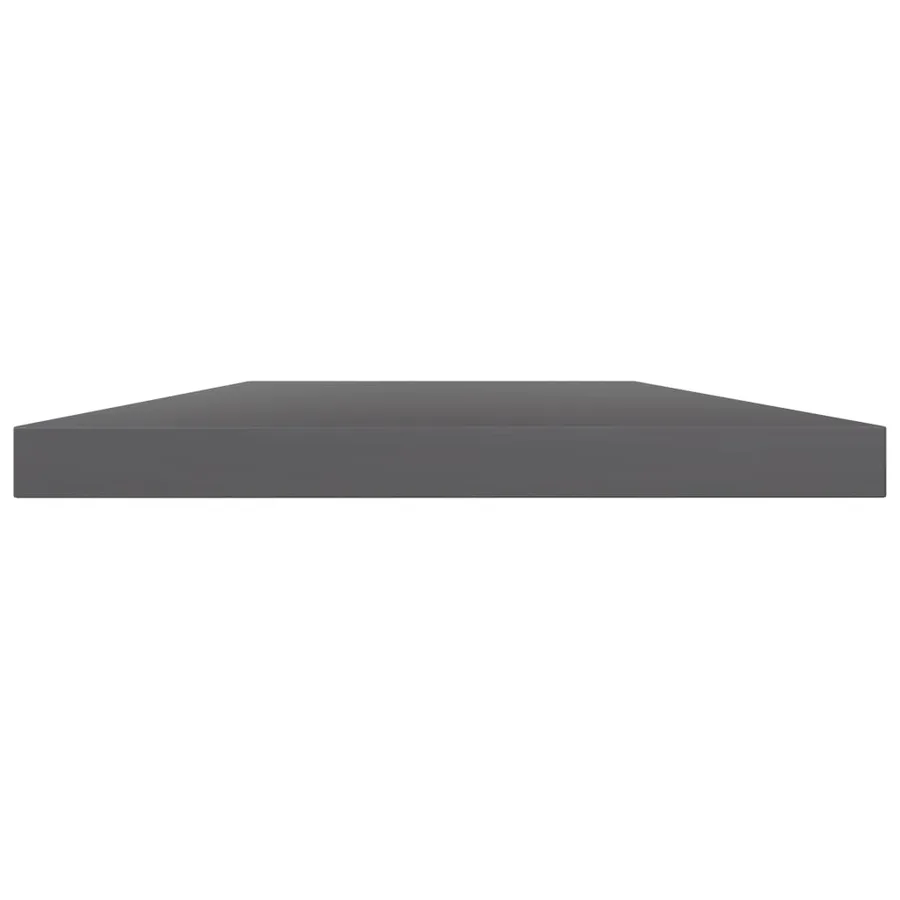 Panneaux bibliothèque 4pcs Gris brillant 100x20x1,5cm Aggloméré - 3