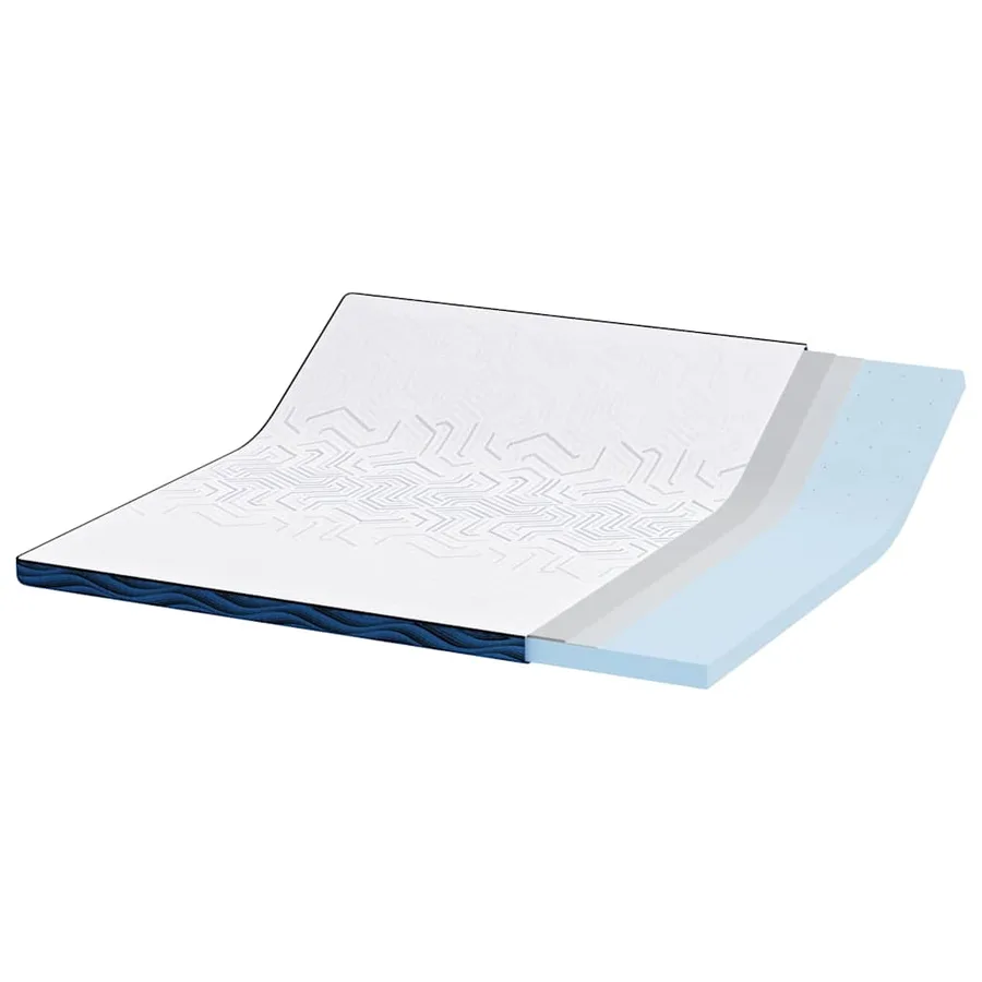 Surmatelas Blanc 200 x 200 cm Tissu jacquard - 4