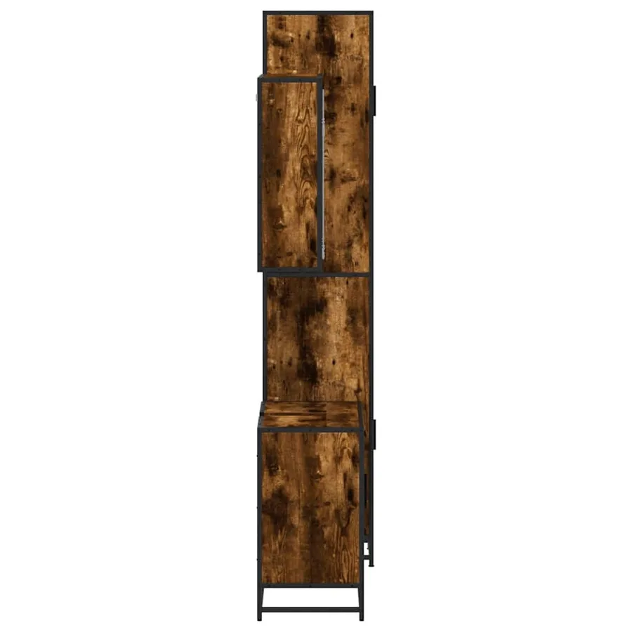 Ensemble de meubles de salle de bain 3 pcs Chêne fumé - 6