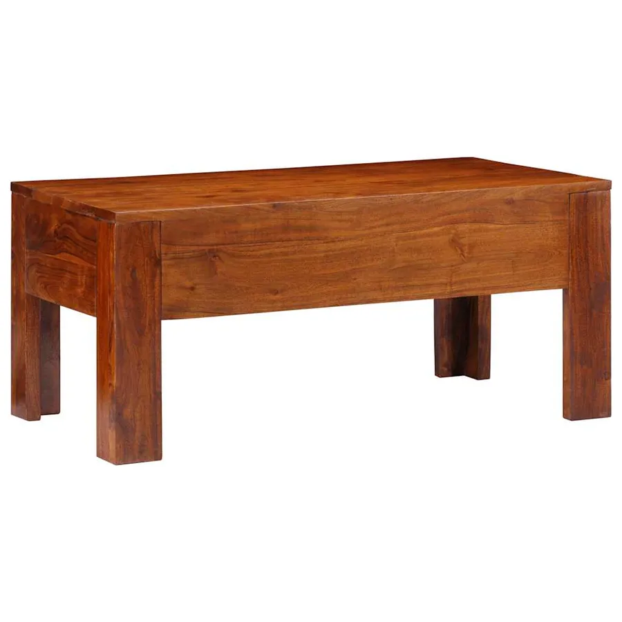 Table basse 90x50x40 cm bois d'acacia massif - 4