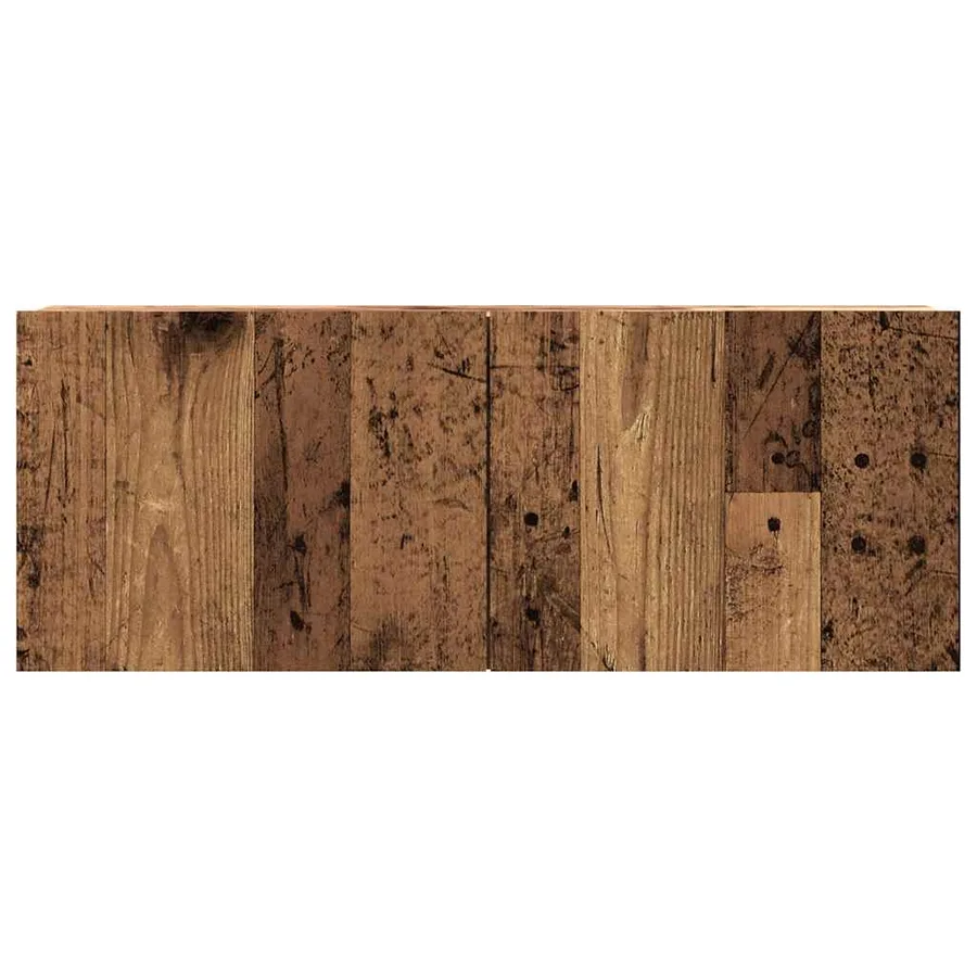 Meuble TV mural vieux bois 80x30x30 cm bois d'ingénierie - 4