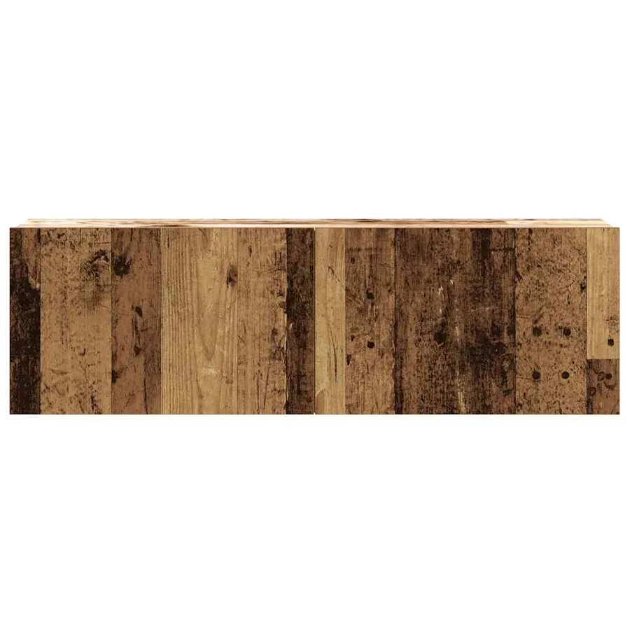 Ensemble de meuble TV mural 2 pcs vieux bois bois d'ingénierie - 5