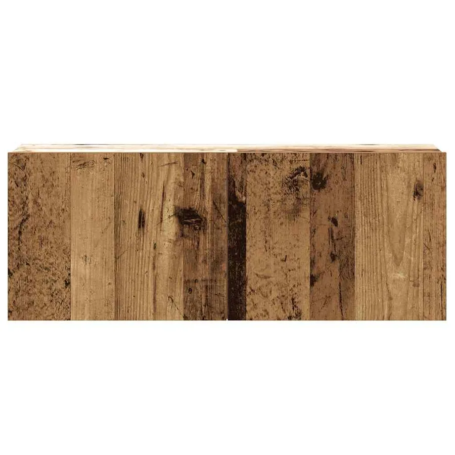 Ensemble de meuble TV mural 2 pcs vieux bois bois d'ingénierie - 7