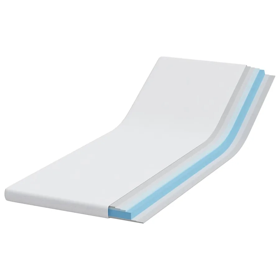 Surmatelas Blanc 80 x 200 cm Tissu jacquard - 3