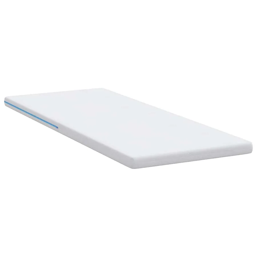 Surmatelas Blanc 80 x 200 cm Tissu jacquard - 5
