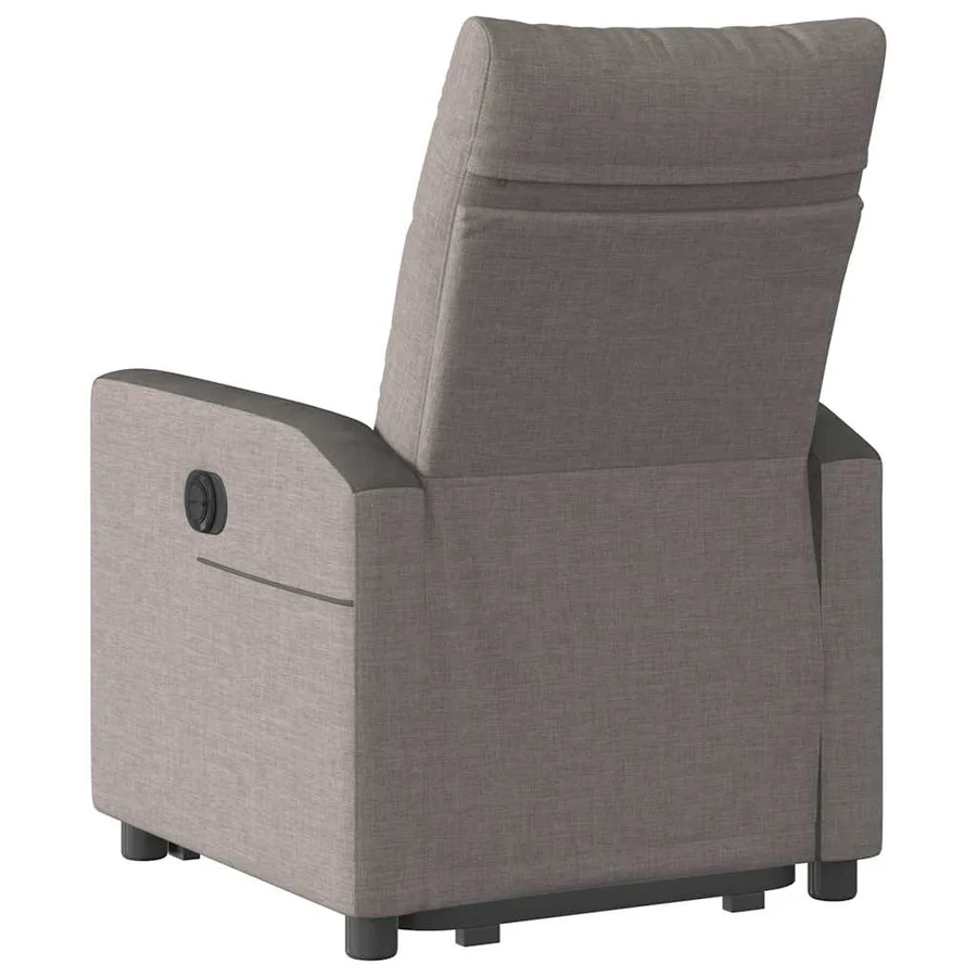 Fauteuil inclinable taupe tissu - 7