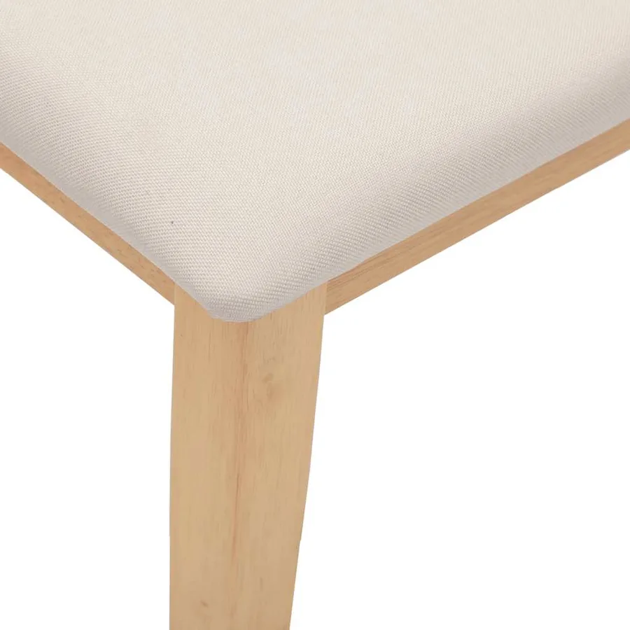 Banc 90 cm bois massif caoutchouc - 6