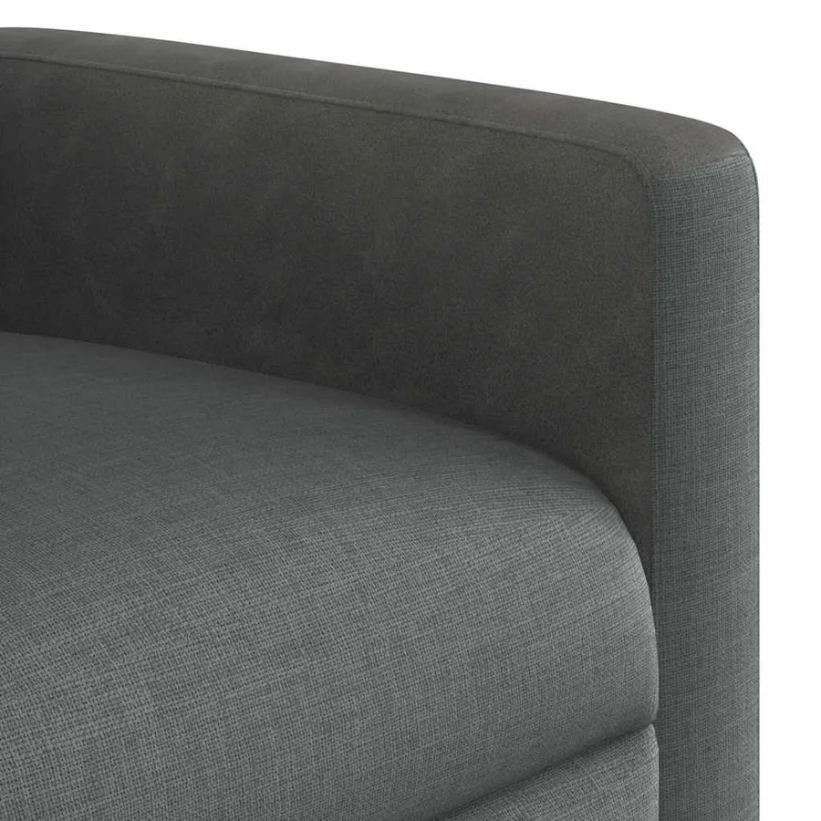 Fauteuil de massage inclinable Gris foncé Tissu - 12