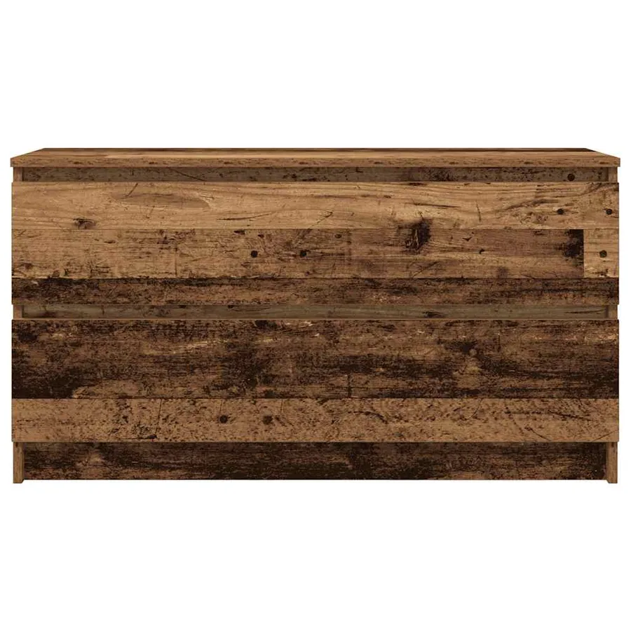 Meuble TV vieux bois 100x35x54 cm bois d'ingénierie - 6