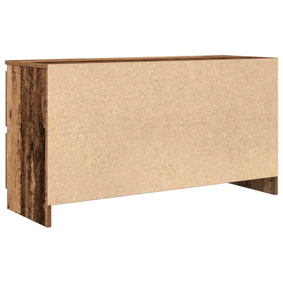 Meuble TV vieux bois 100x35x54 cm bois d'ingénierie - 8