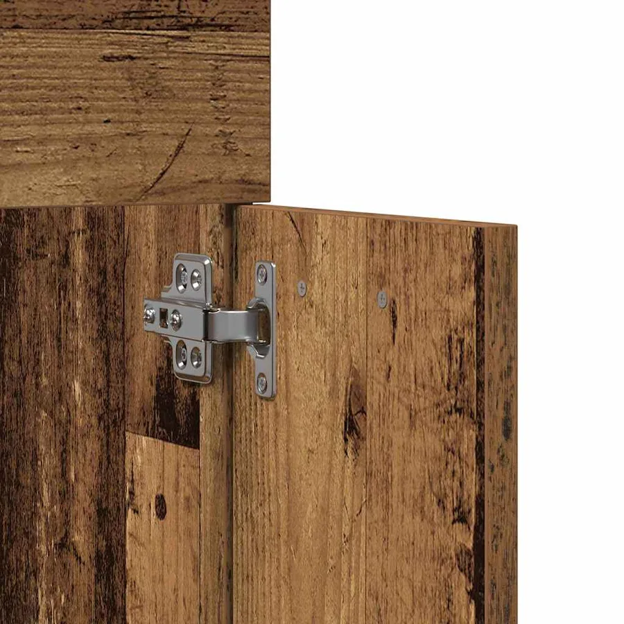 Ensemble de rangement Montage mural 4 pcs Bois d'ingénierie - 9