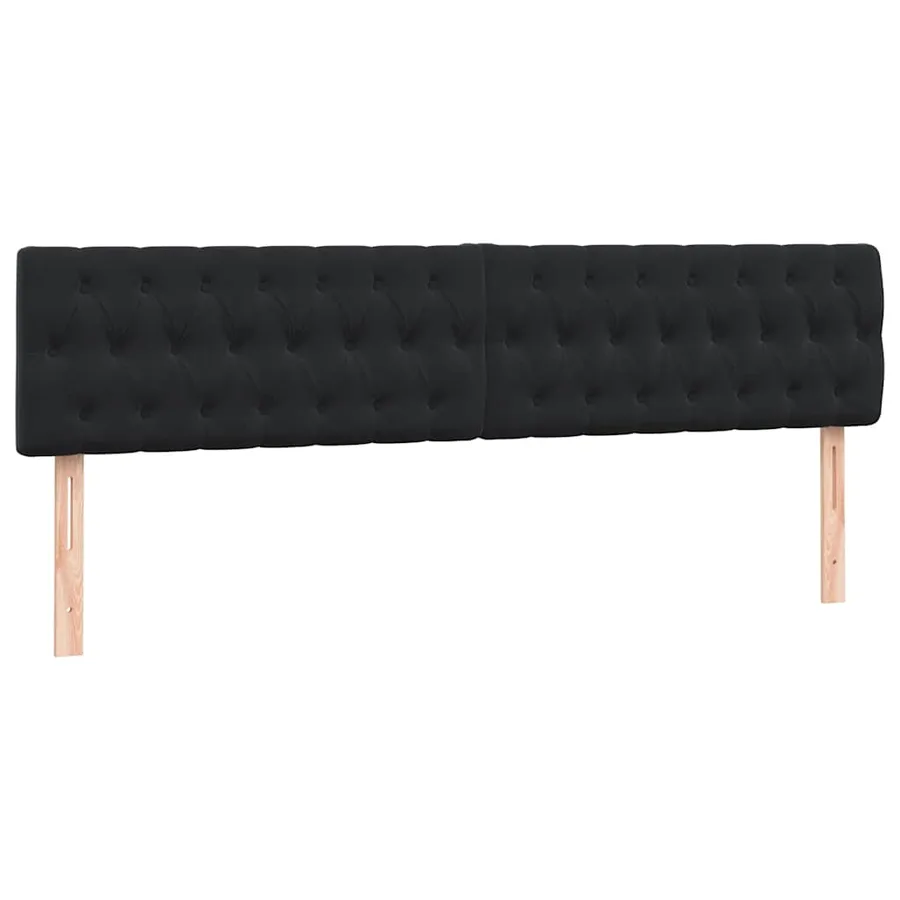 Sommier à lattes de lit avec matelas noir 200x210 cm Velours - 6