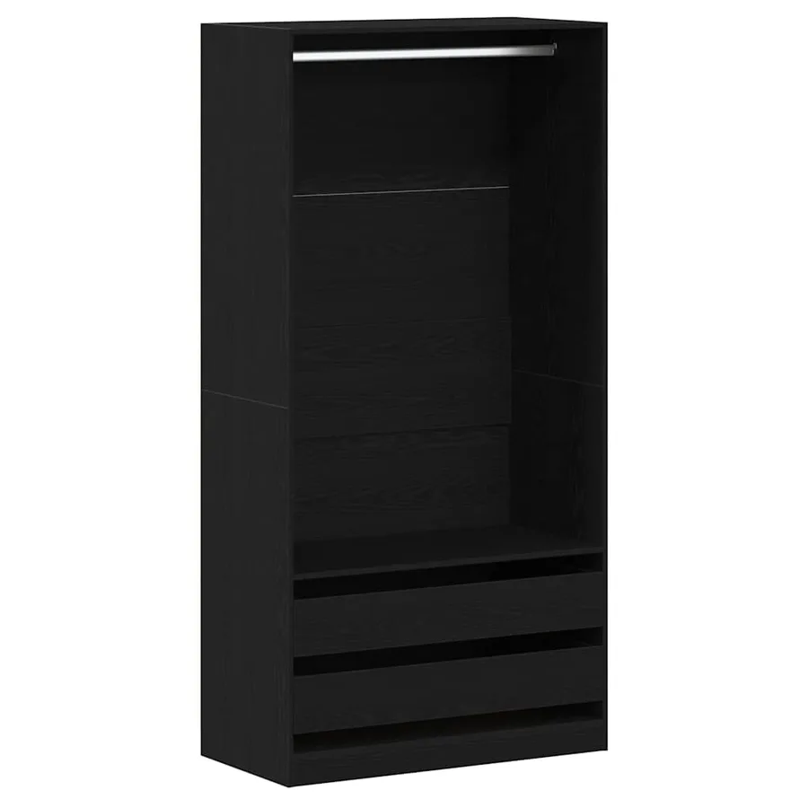 Armoire Chêne noir 100 x 50 x 200 cm Bois d'ingénierie - 2