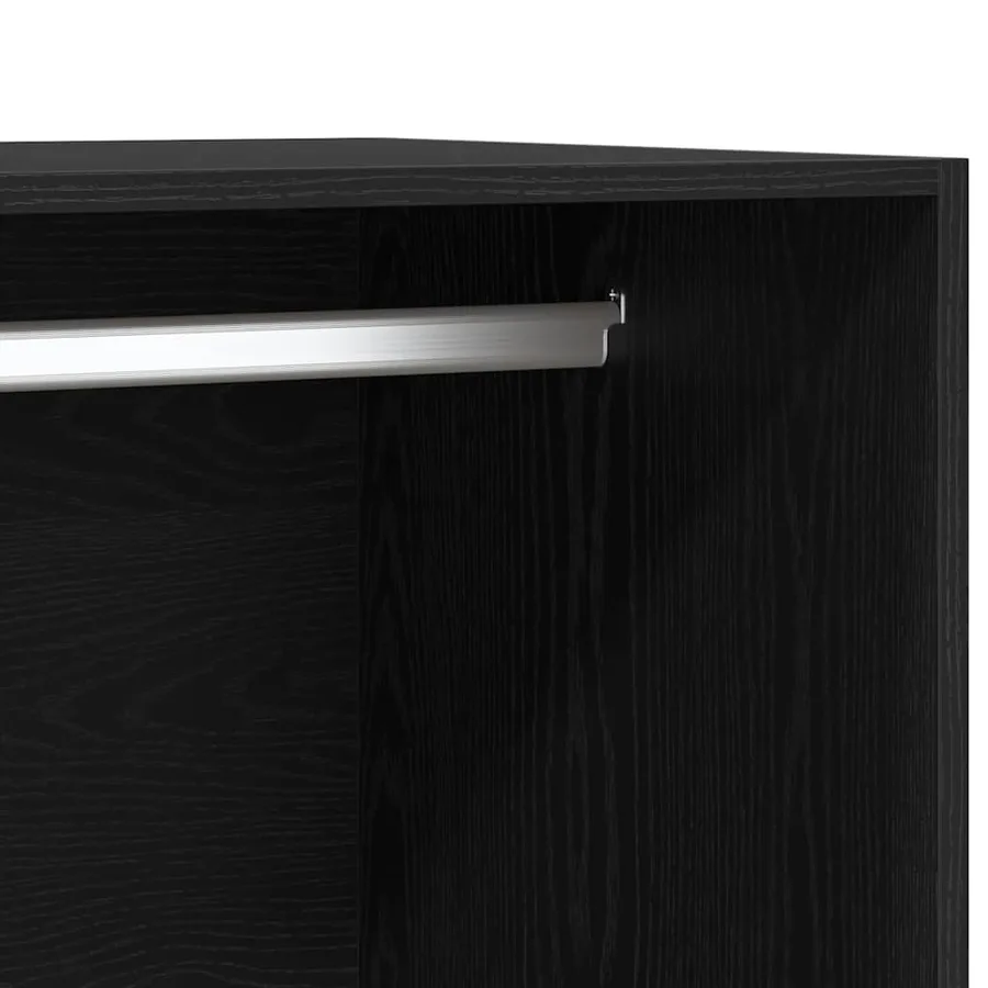 Armoire Chêne noir 100 x 50 x 200 cm Bois d'ingénierie - 9