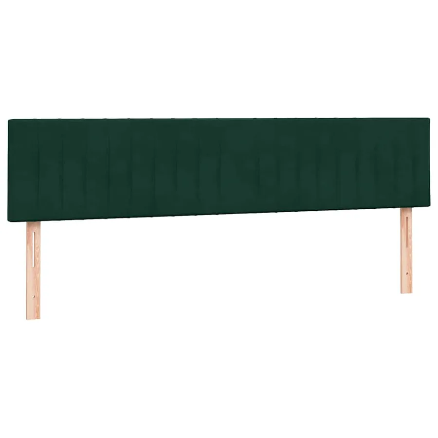 Sommier à lattes de lit et matelas vert foncé 180x210cm velours - 7