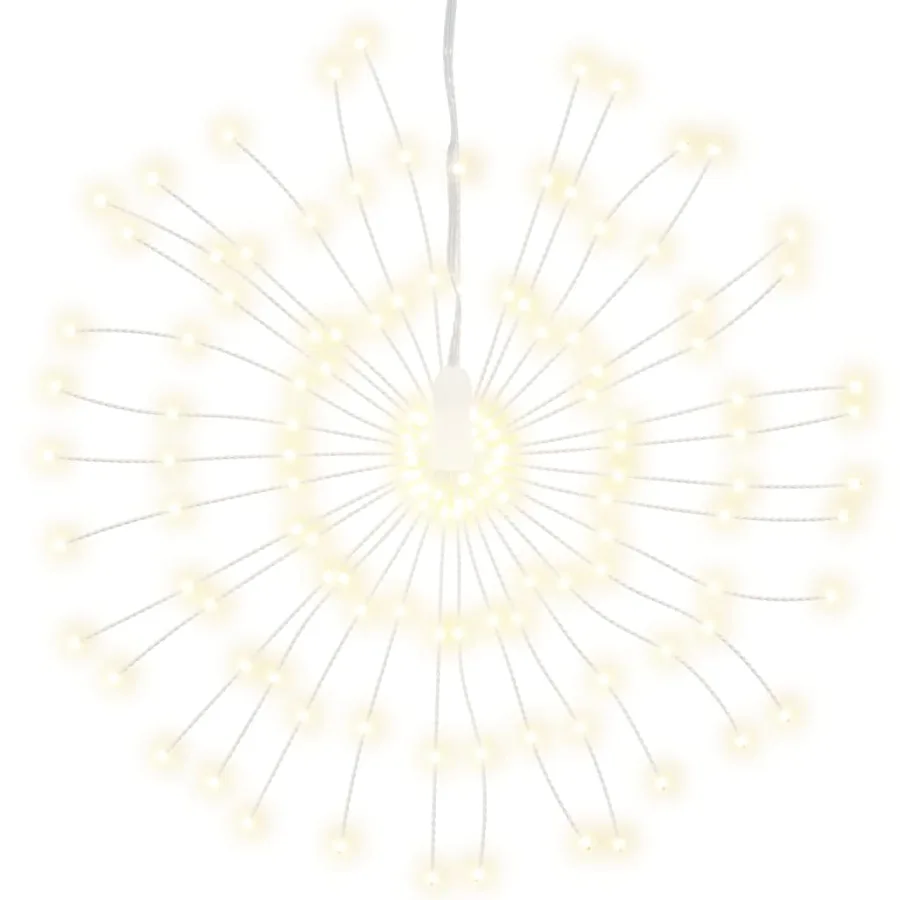 Feux d'artifice de Noël d'extérieur 10 pcs Blanc 20 cm 1400 LED - 8