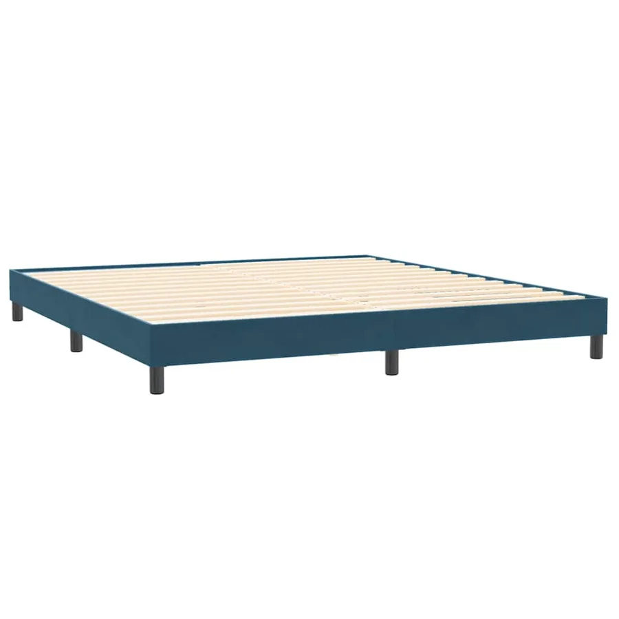Sommier à lattes de lit sans matelas bleu foncé 200x210cm - 7