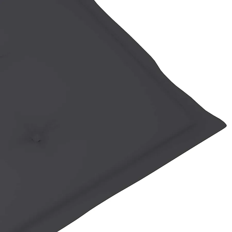 Chaise longue d'extérieur repose-pied et coussin Acacia solide - 10