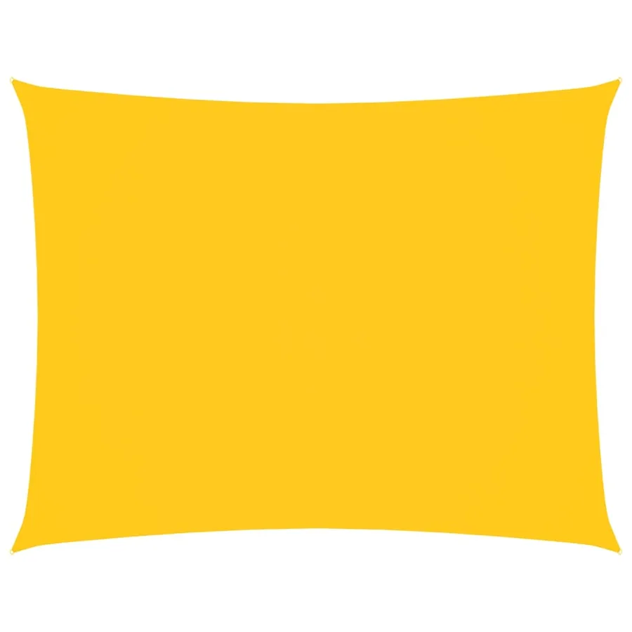 Voile de parasol tissu oxford rectangulaire 2,5x3,5 m jaune - 2