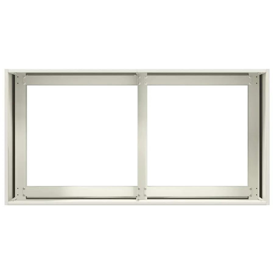 Jardinière blanc 80x40x40 cm acier laminé à froid - 5