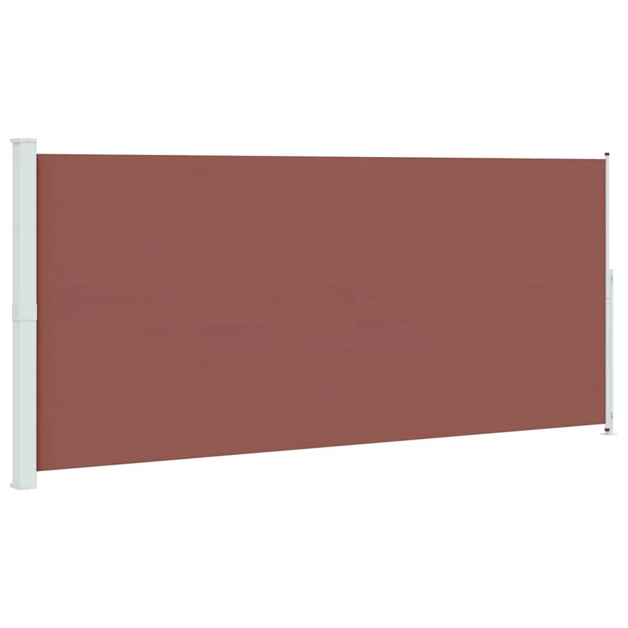 Auvent latéral rétractable de patio 220x500 cm Marron - 2