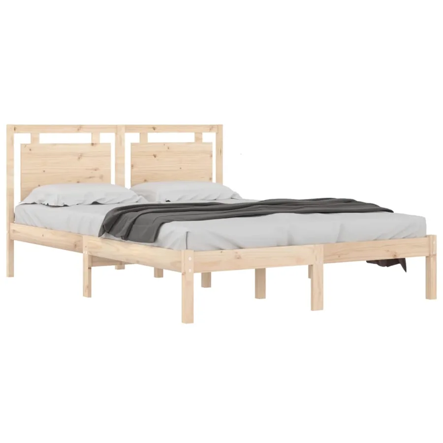 Cadre de lit sans matelas 180x200 cm bois massif - 3