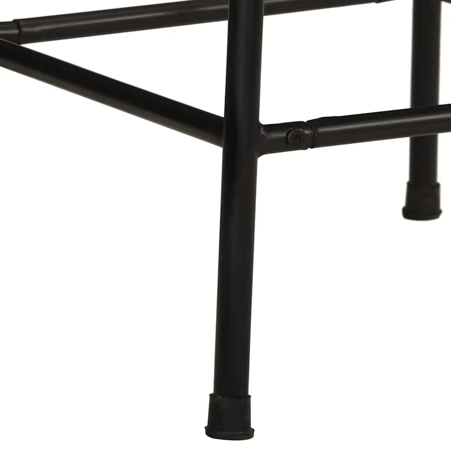 Tabourets de bar lot de 4 46x35,5x70cm bois massif récupération - 6