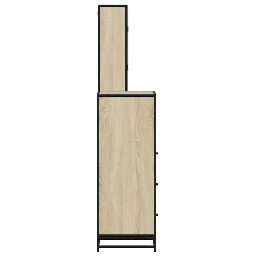 Ensemble de meubles de salle de bain 3 pcs chêne sonoma - 6