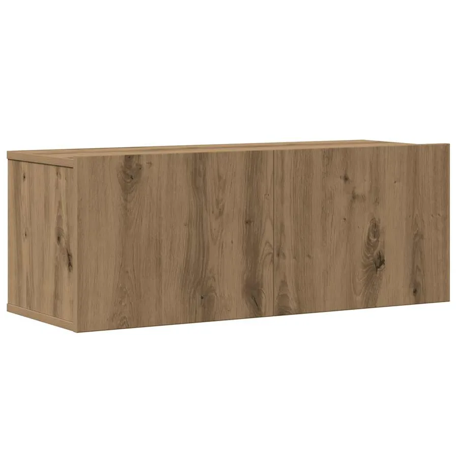 Ensemble de meuble TV mural 4 pcs chêne artisanal - 4