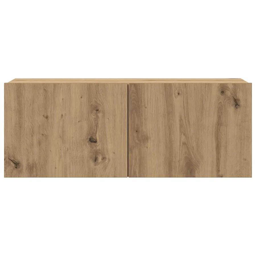 Meubles TV muraux 6 pcs chêne artisanal bois d'ingénierie - 6