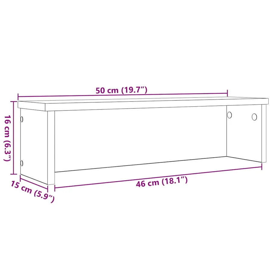 Étagères de cuisine empilables 2 pcs blanc 50x15x16 cm - 9
